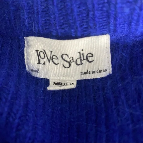 LOVE SADIE Blue Ribbed Zip-Up Jacket - Picture 7 of 8